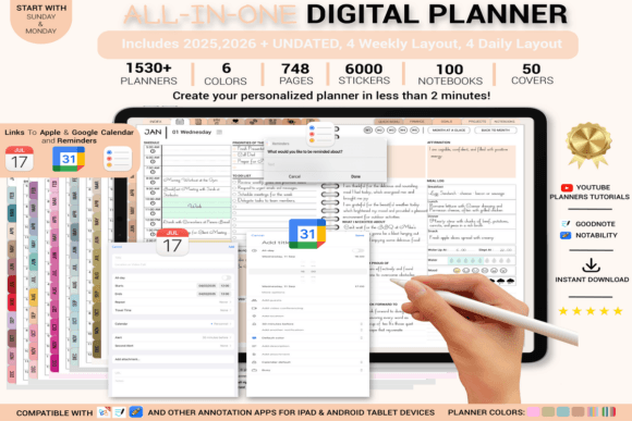 Digital Planner 2025-2026  Undated